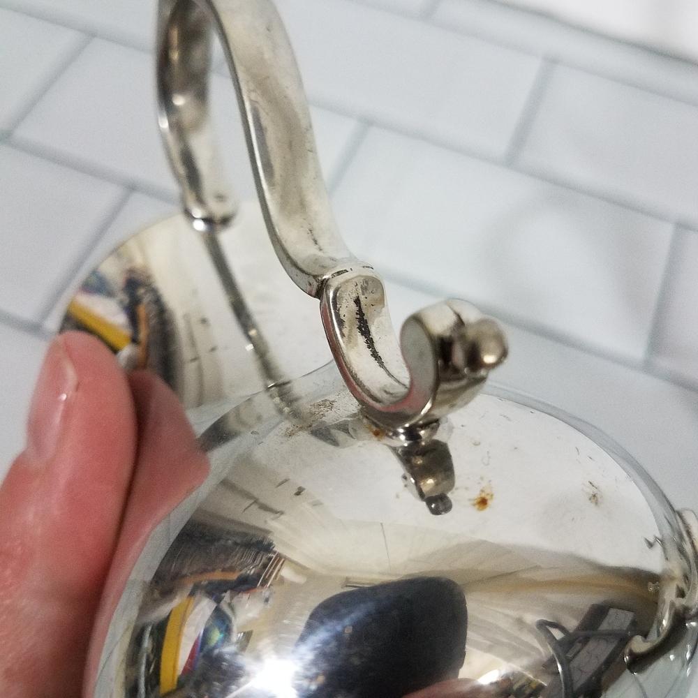 Kirk Steiff Pewter Creamer and Sugar Williamsburg - Picture 13 of 13
